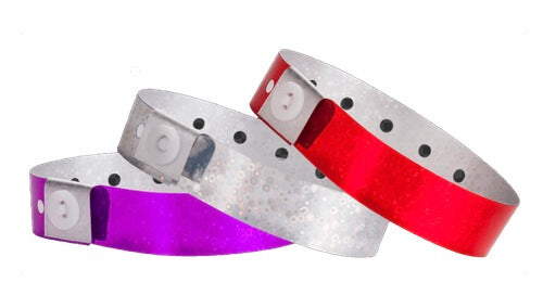 Custom Holographic Plastic Wristbands