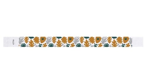 Tyvek 3/4&quot; Wristbands - Muted Plants