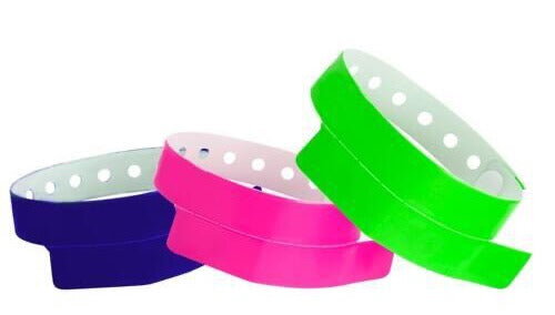 Vinyl Wristbands - 1 Tab