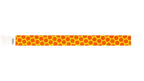 Tyvek 3/4&quot; Wristbands - Honeycomb