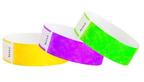 Tyvek 3/4&quot; Wristbands - Qwik Fit