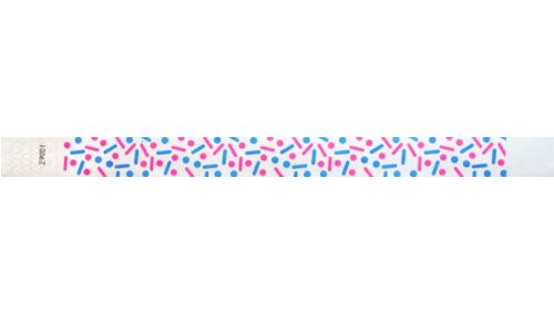 Tyvek 3/4&quot; Wristbands - Sprinkles