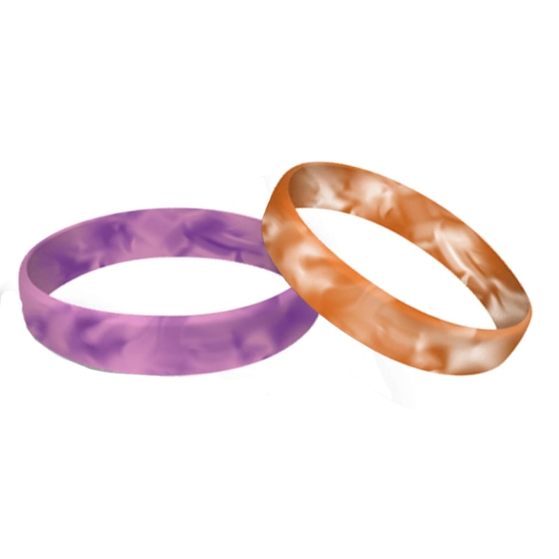 Swirled Silicone Wristbands