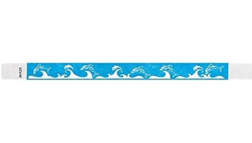 Tyvek 3/4&quot; Wristbands - Dolphin