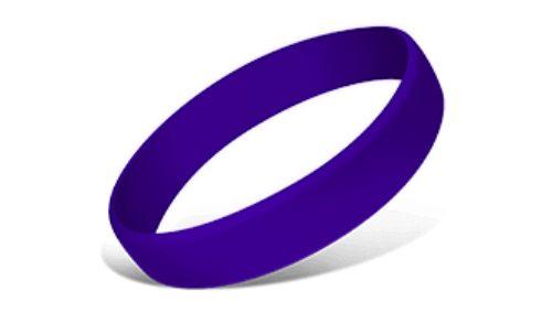 Purple rubber wristbands sale