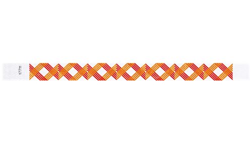 Tyvek 3/4&quot; Wristbands - Crossing Zig Zags