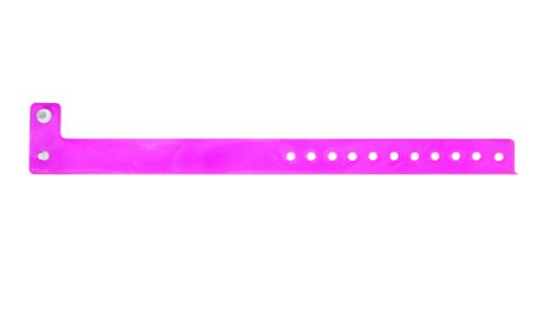 Vinyl Wristbands - Edgeglow Pink