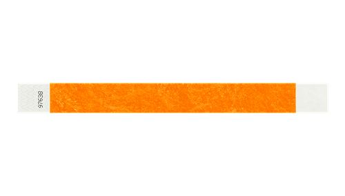 Tyvek 1" Wristbands - Solid Neon Orange