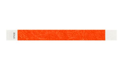 Tyvek 1" Wristbands - Solid Coral REd