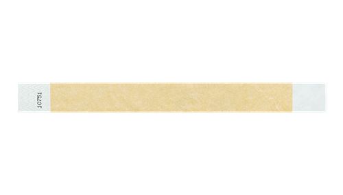 Tyvek 1" Wristbands - Solid Gold