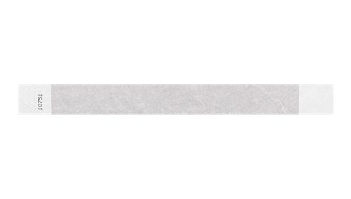 Tyvek 1" Wristbands - Solid Silver