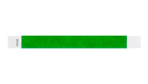 Tyvek 1" Wristbands - Solid Kelly Green Custom