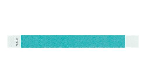 Tyvek 1" Wristbands - Solid Caribbean Blue