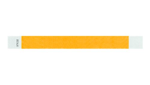 Tyvek 1" Wristbands - Solid Goldenrod Custom