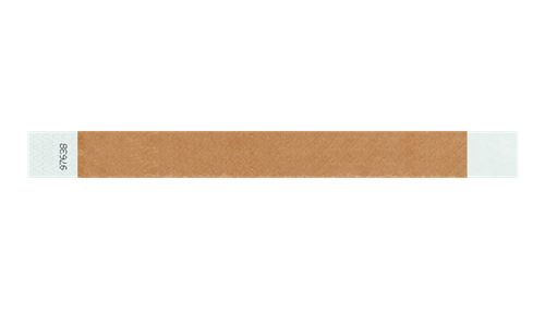 Tyvek 1" Wristbands - Solid Mocha Custom