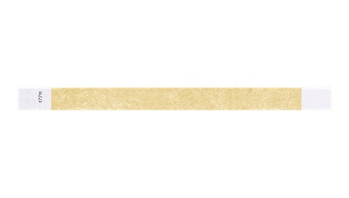 Tyvek 3/4" Wristbands - Solid Colours Gold Custom