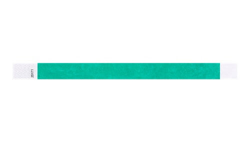 Tyvek 3/4" Wristbands - Solid Colours Pantone Green Custom