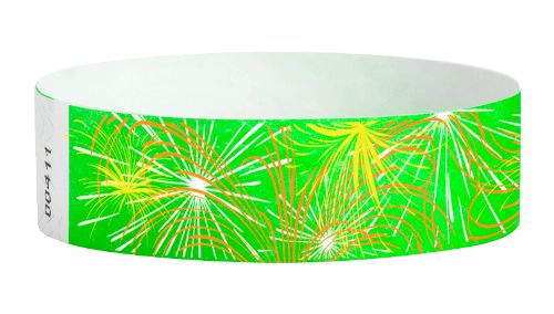 Tyvek 3/4" Wristbands - Fireworks