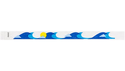 Tyvek 3/4&quot; Wristbands - Ocean Breeze