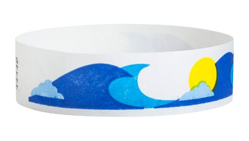 Tyvek 3/4" Wristbands - Ocean Breeze