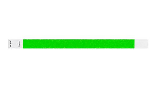 Tyvek 3/4" Wristbands - Litter Free Neon Green Custom