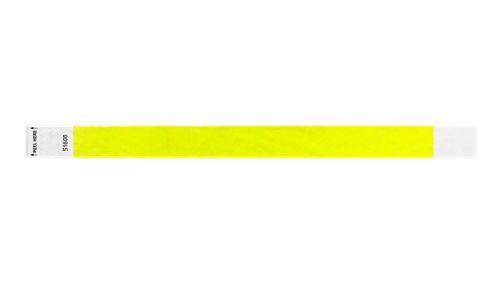 Tyvek 3/4" Wristbands - Litter Free Neon yellow Custom